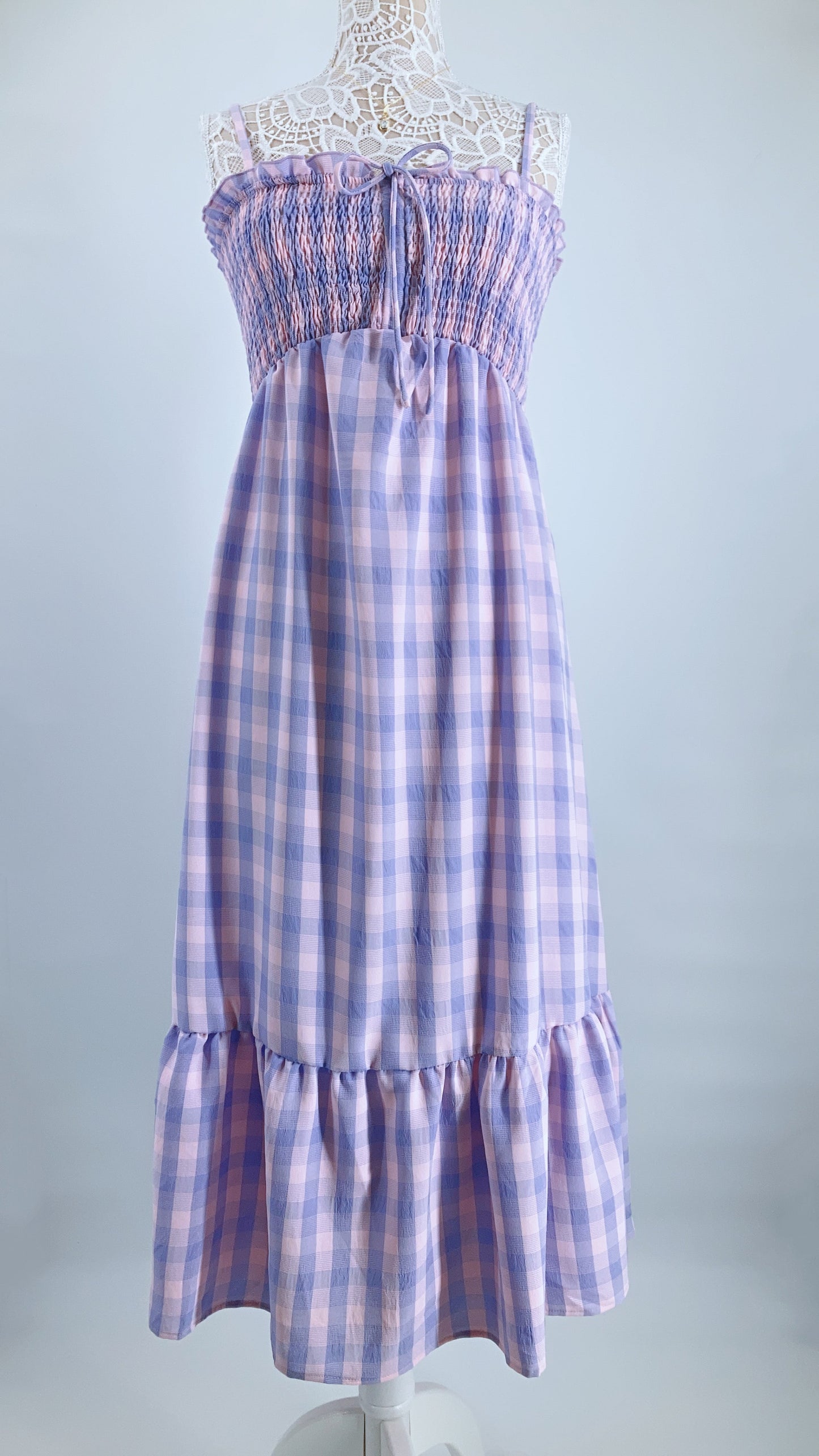 Plaid Checker Cami Dress