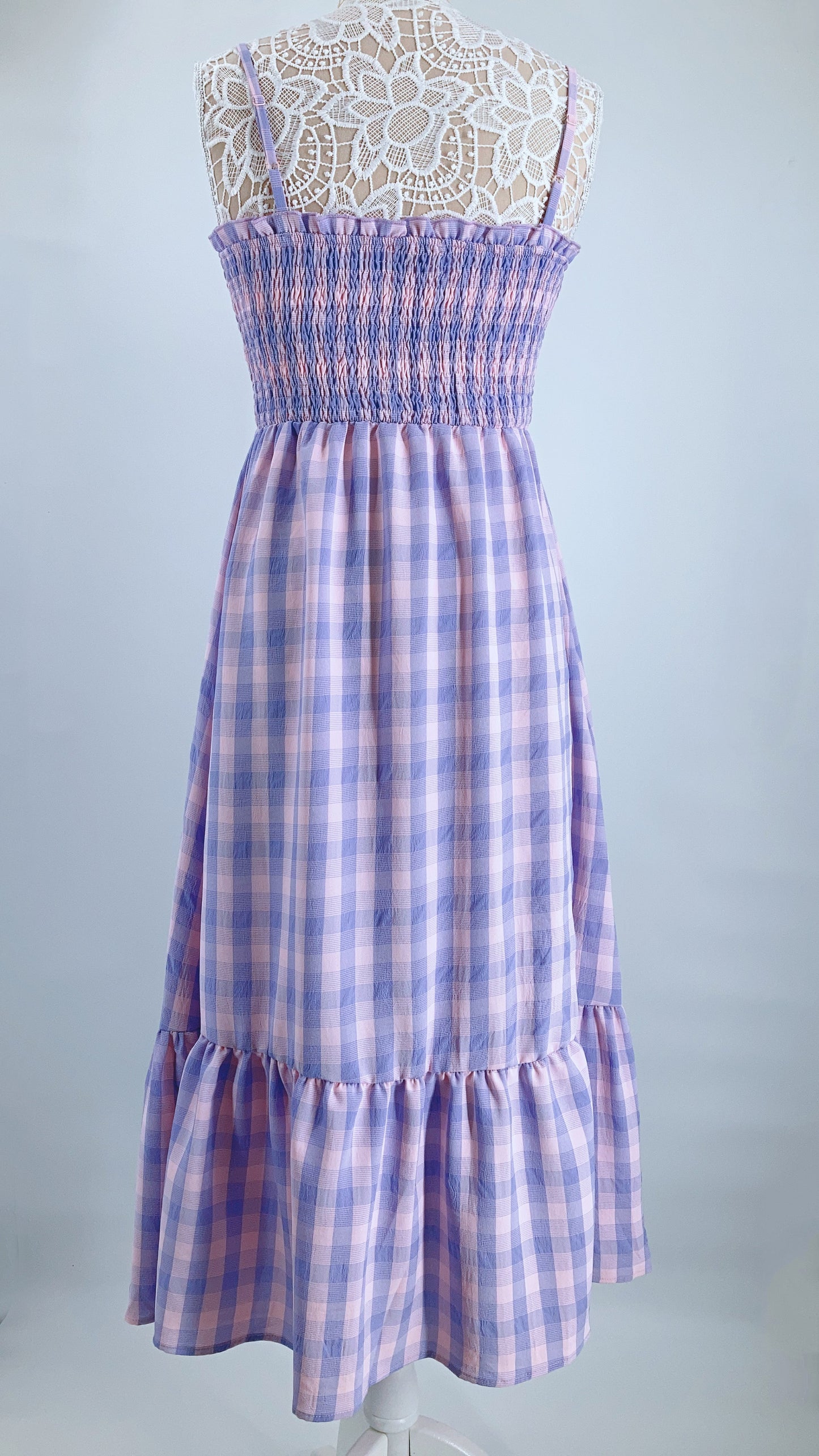 Plaid Checker Cami Dress