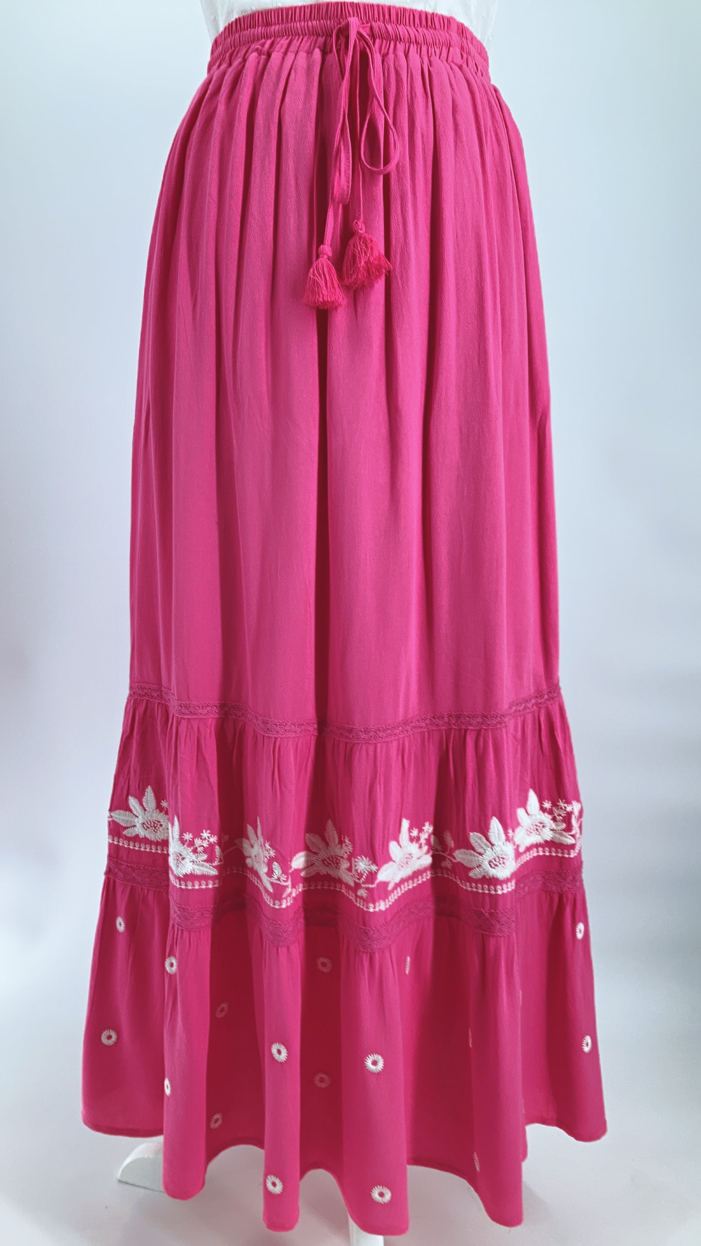 Embroidered Maxi Skirt