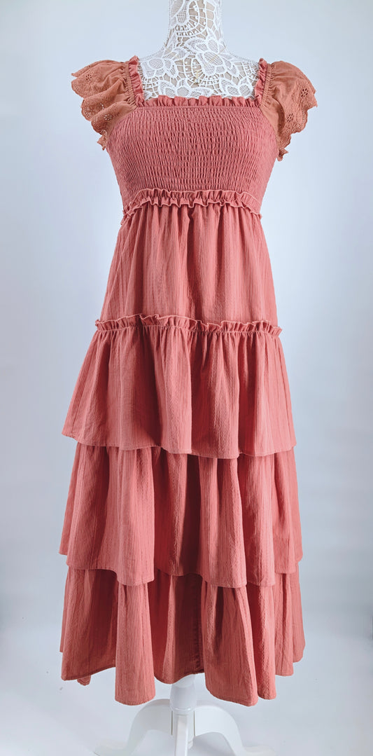 Sunset Ruffle Dress