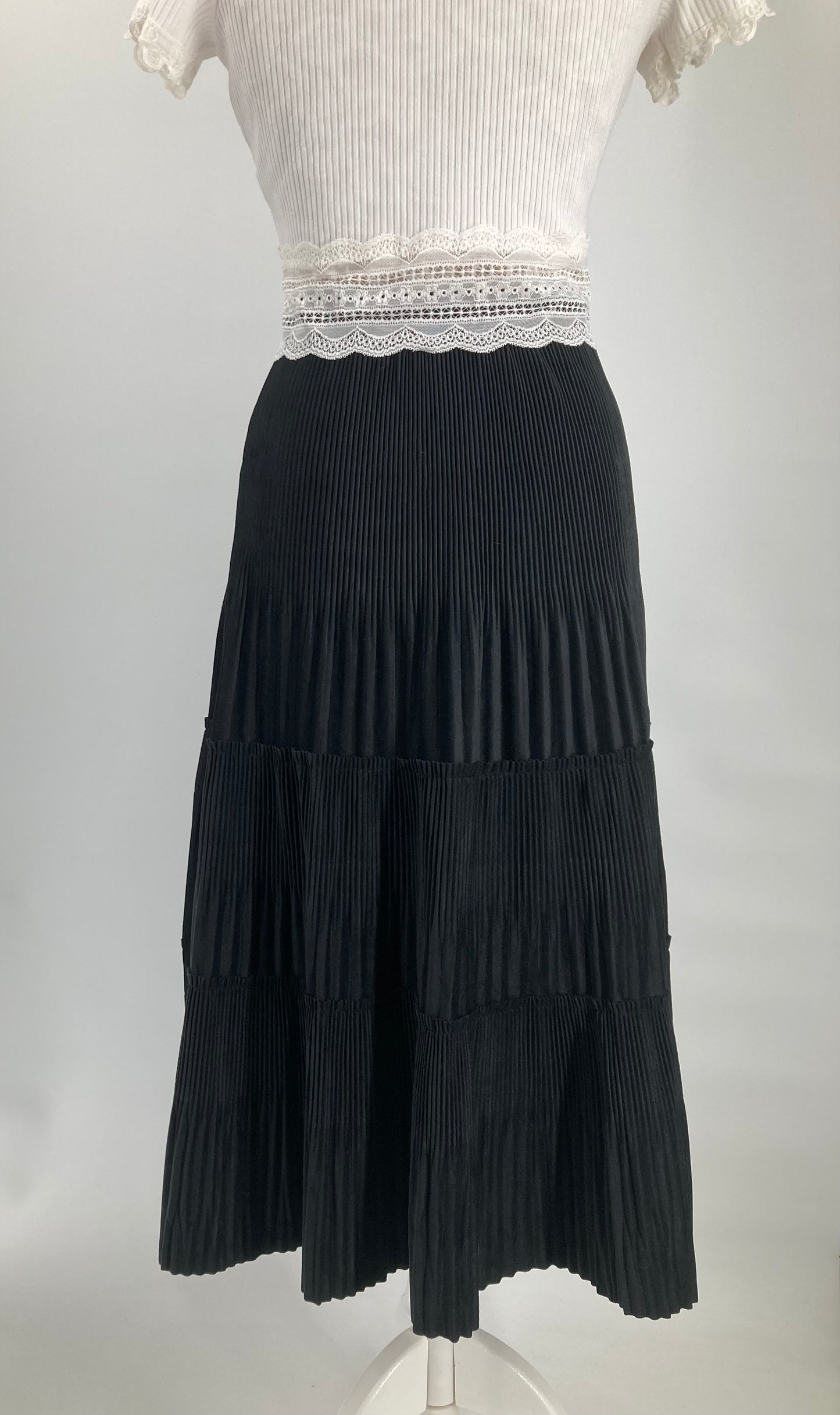 Velvet Tiered Skirt